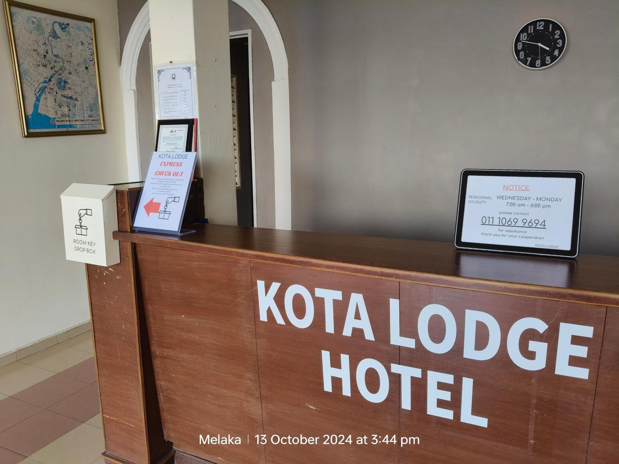 Kota Lodge Guest House Malacca Exterior foto